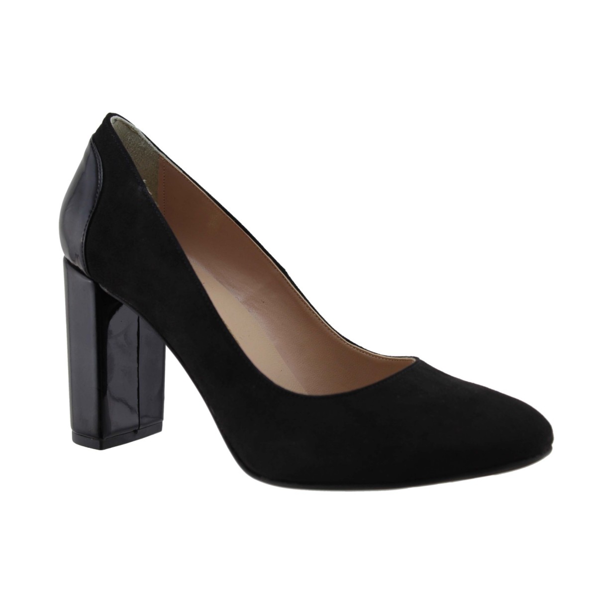 S.Piero Γυναικείες Γόβες 85/1146 Μαύρο Suede