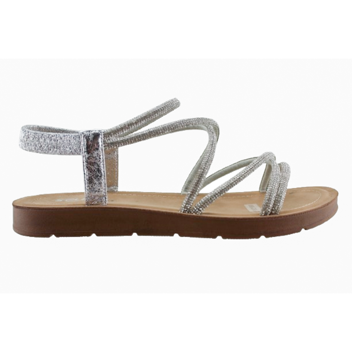 Sabino Shoes Γυναικεία Πέδιλα Γ-668-Z308 Ασημί