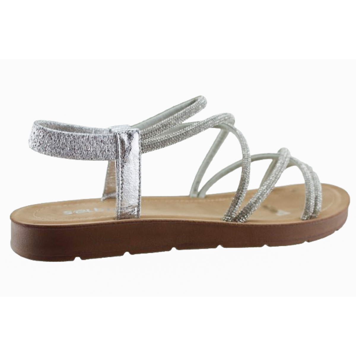 Sabino Shoes Γυναικεία Πέδιλα Γ-668-Z308 Ασημί