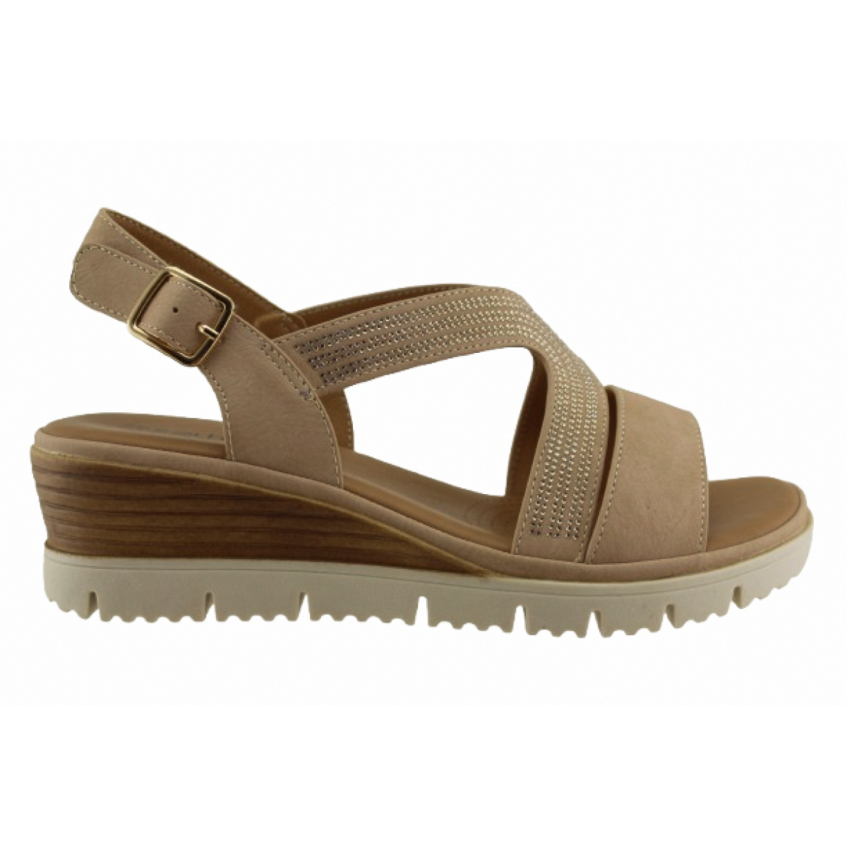 Sabino Shoes Γυναικεία Πέδιλα Πλατφόρμες Γ-45308-L3 Mπεζ