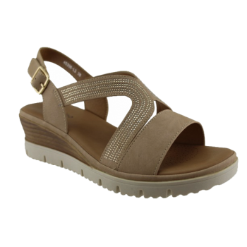 Sabino Shoes Γυναικεία Πέδιλα Πλατφόρμες Γ-45308-L3 Mπεζ