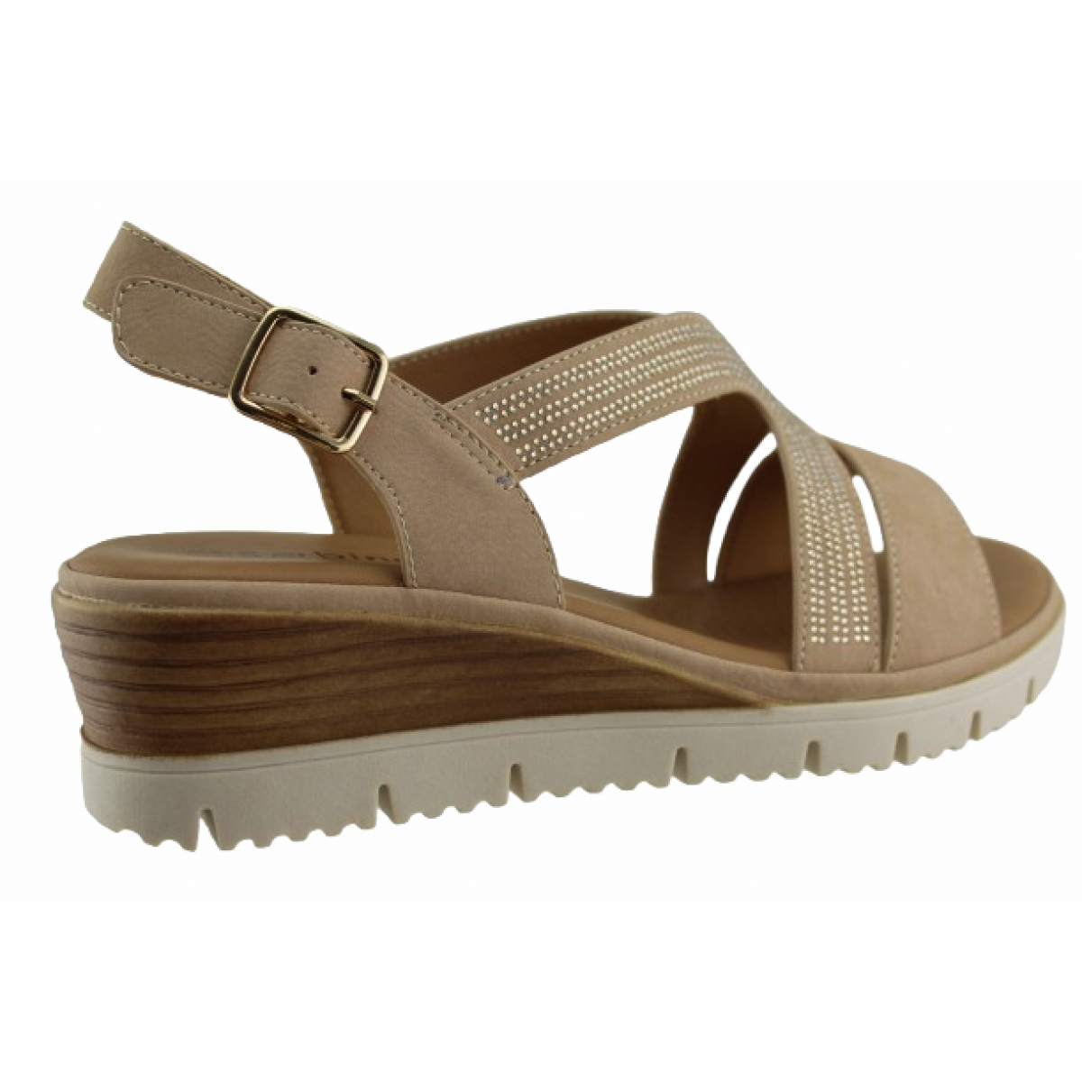 Sabino Shoes Γυναικεία Πέδιλα Πλατφόρμες Γ-45308-L3 Mπεζ