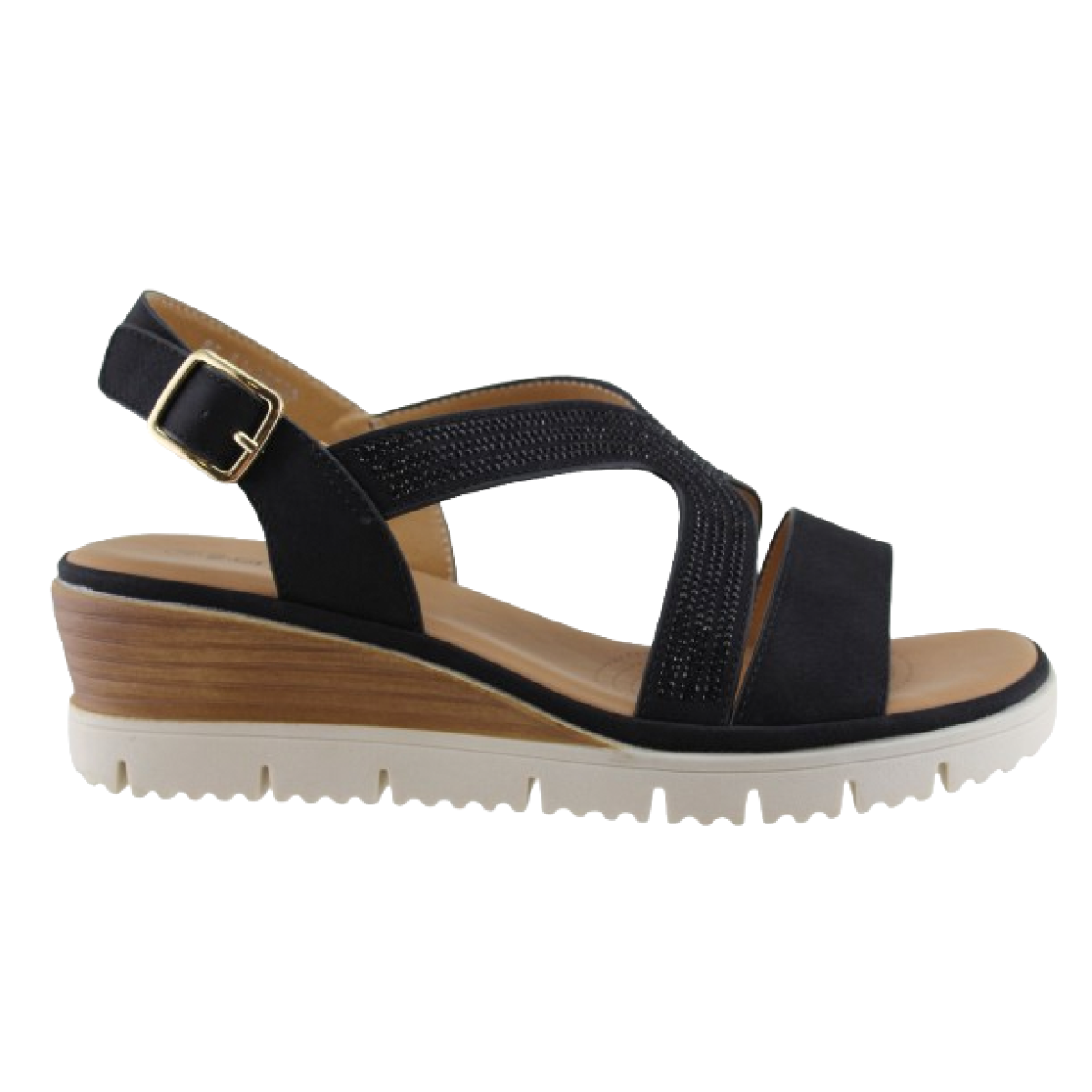 Sabino Shoes Γυναικεία Πέδιλα Πλατφόρμες Γ-45308-L3 Mαύρο