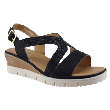Sabino Shoes Γυναικεία Πέδιλα Πλατφόρμες Γ-45308-L3 Mαύρο