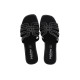 Sabino Shoes Γυναικεία Σανδάλια Δέρμα Γ-1106-01 Μαύρο