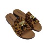 Sabino Shoes Γυναικεία Σανδάλια Δέρμα Γ-11-12 Leopard