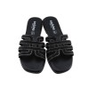 Sabino Shoes Γυναικεία Σανδάλια Δέρμα Γ-1106-01 Μαύρο