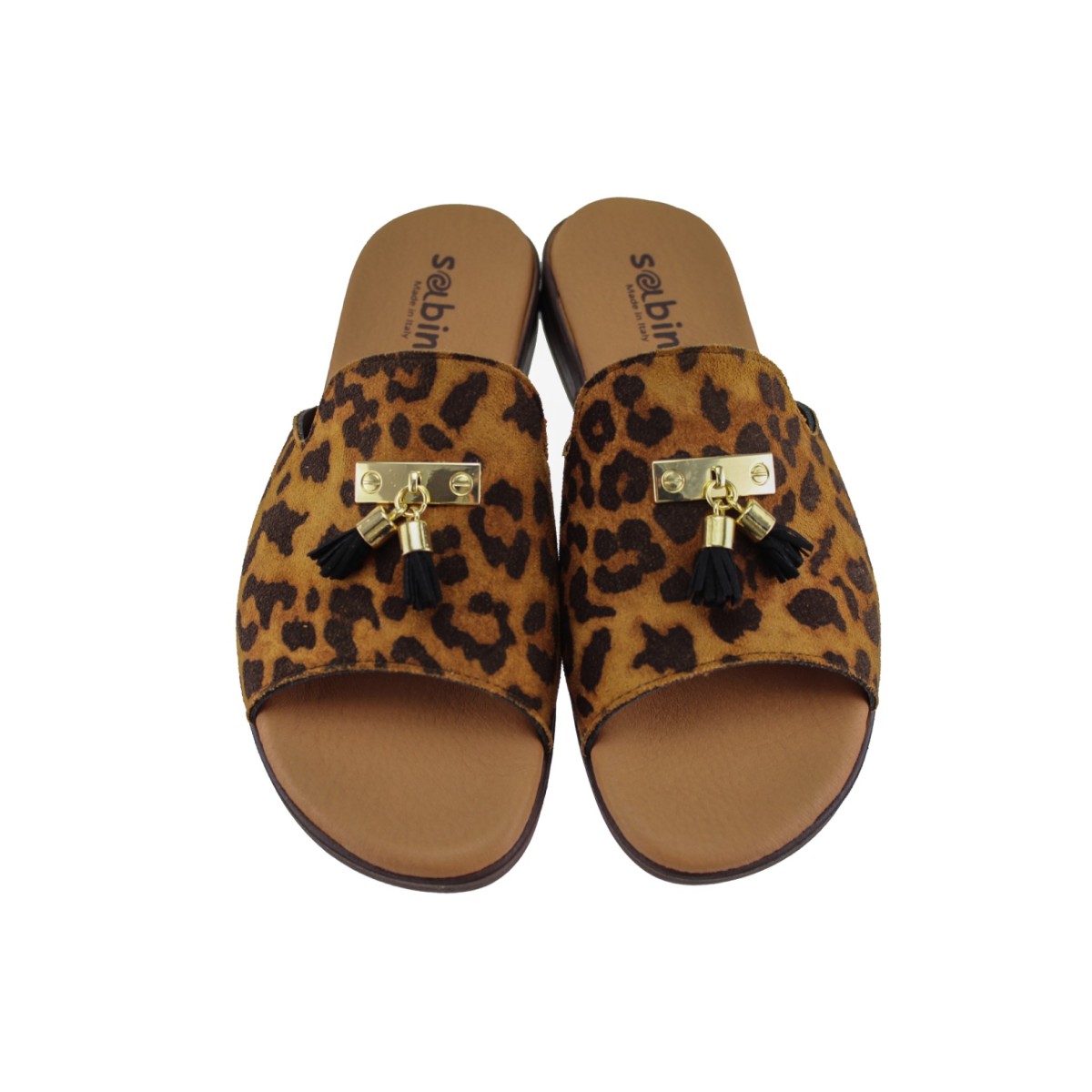 Sabino Shoes Γυναικεία Σανδάλια Δέρμα Γ-11-12 Leopard