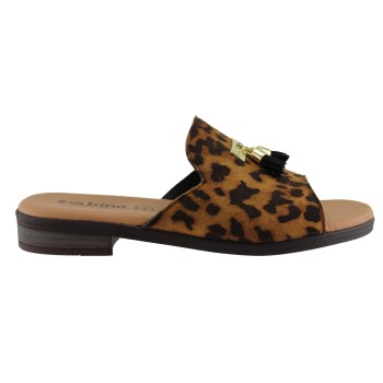 Sabino Shoes Γυναικεία Σανδάλια Δέρμα Γ-11-12 Leopard