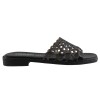 Sabino Shoes Γυναικεία Σανδάλια Δέρμα Γ-1106-02 Μαύρο