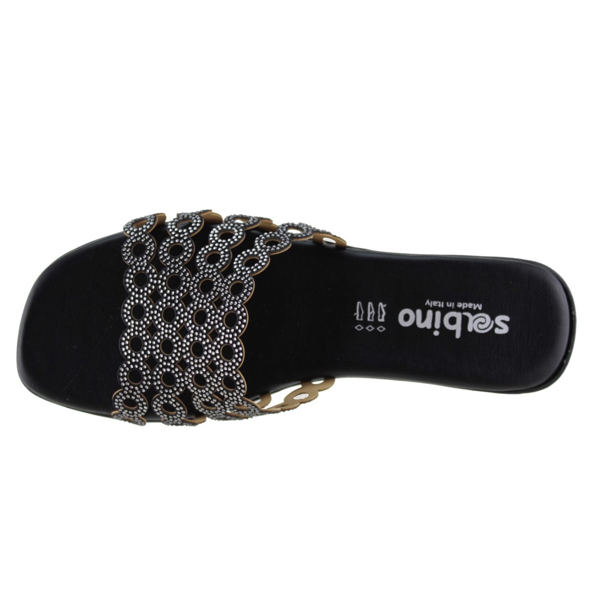 Sabino Shoes Γυναικεία Σανδάλια Δέρμα Γ-1106-02 Μαύρο