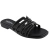 Sabino Shoes Γυναικεία Σανδάλια Δέρμα Γ-1106-01 Μαύρο
