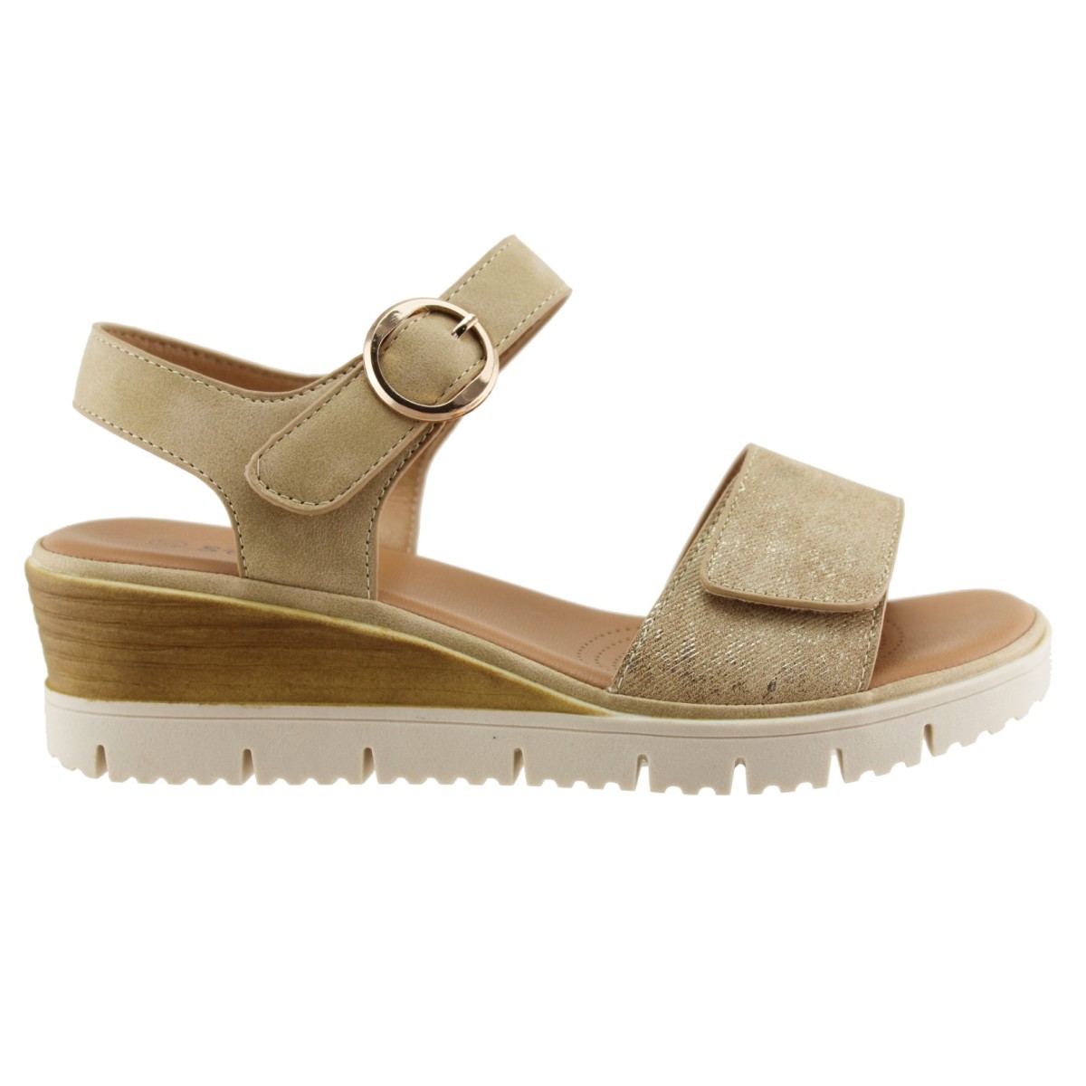 Sabino Shoes Γυναικεία Πέδιλα Πλατφόρμες Γ-45308-F11 Mπεζ
