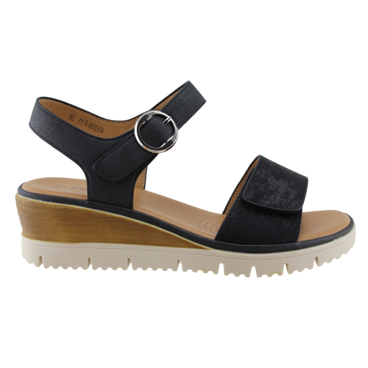 Sabino Shoes Γυναικεία Πέδιλα Πλατφόρμες Γ-45308-F11 Mαύρο