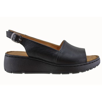 Sabino Shoes Γυναικεία Πέδιλα Δέρμα Γ-251605 Μαύρο