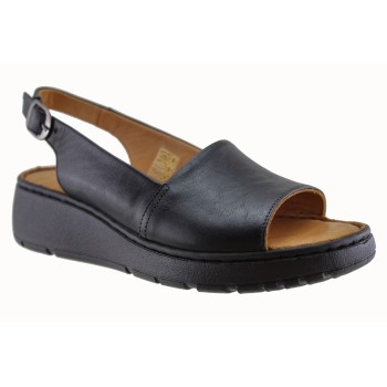 Sabino Shoes Γυναικεία Πέδιλα Δέρμα Γ-251605 Μαύρο