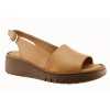 Sabino Shoes Γυναικεία Πέδιλα Δέρμα Γ-251605 Ταμπά