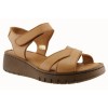 Sabino Shoes Γυναικεία Πέδιλα Δέρμα Γ-241672 Ταμπά
