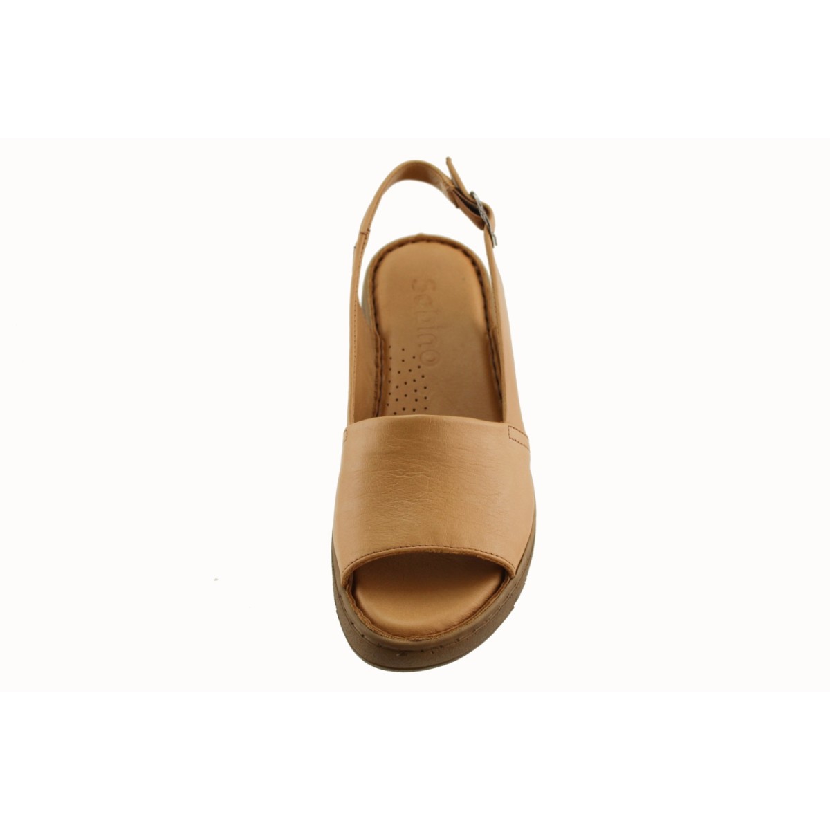 Sabino Shoes Γυναικεία Πέδιλα Δέρμα Γ-251605 Ταμπά