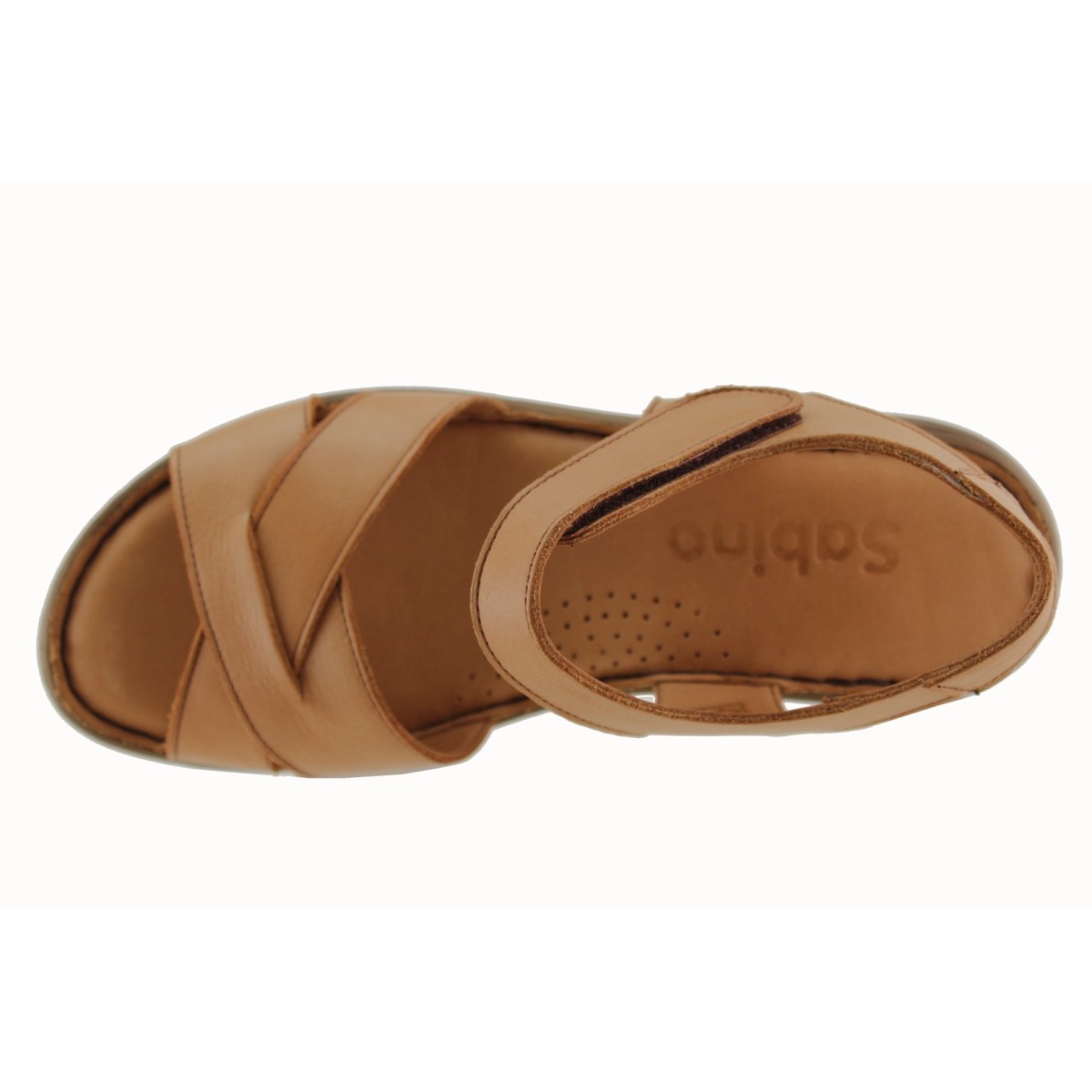 Sabino Shoes Γυναικεία Πέδιλα Δέρμα Γ-241672 Ταμπά
