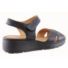 Sabino Shoes Γυναικεία Πέδιλα Δέρμα Γ-241672 Μαύρο