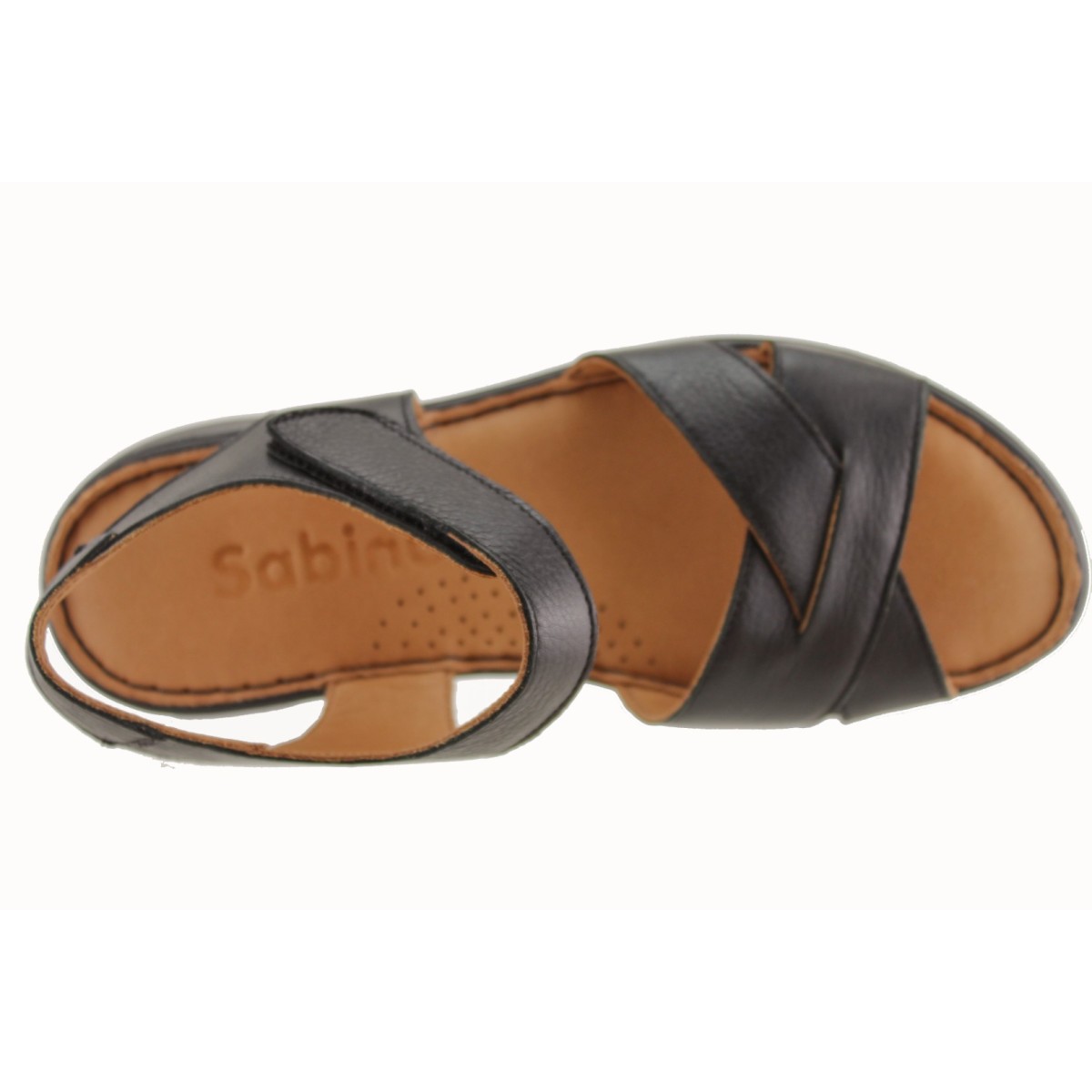 Sabino Shoes Γυναικεία Πέδιλα Δέρμα Γ-241672 Μαύρο