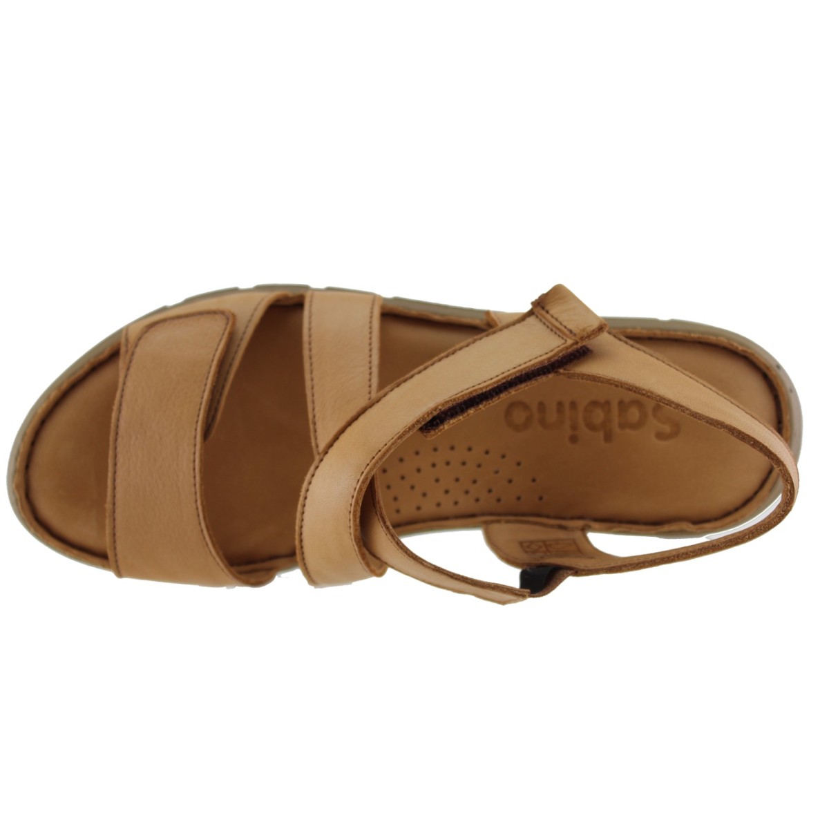 Sabino Shoes Γυναικεία Πέδιλα Flatforms Δέρμα Γ-251758 Ταμπά