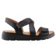Sabino Shoes Γυναικεία Πέδιλα Flatforms Δέρμα Γ-251758 Μαύρο