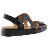 Sabino Shoes Γυναικεία Πέδιλα Flatforms Δέρμα Γ-251758 Μαύρο