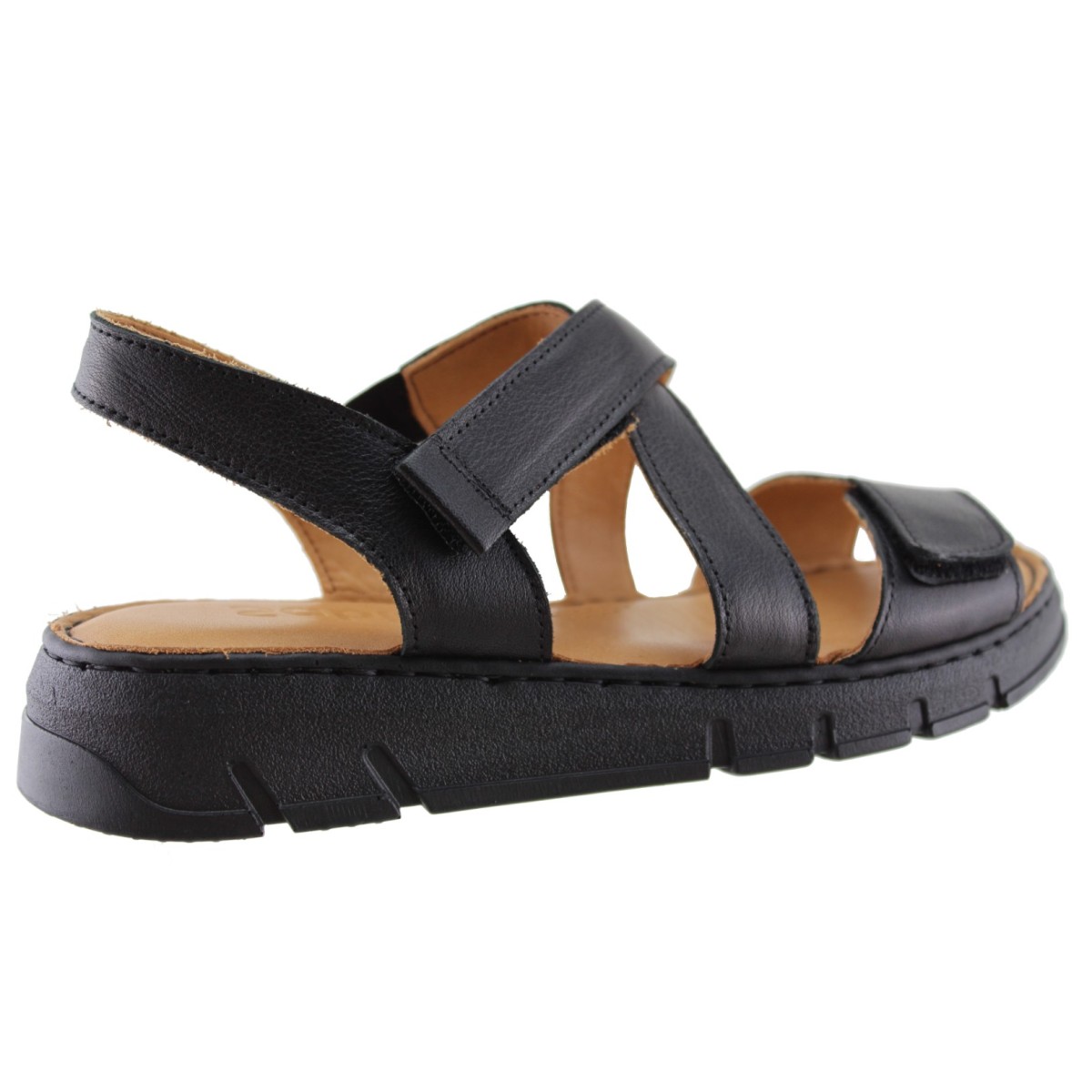 Sabino Shoes Γυναικεία Πέδιλα Flatforms Δέρμα Γ-251758 Μαύρο