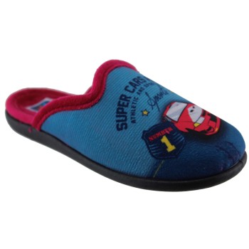 Sabino Παιδικές Παντόφλες Disney Mc queen E-4300-974 Μπλέ