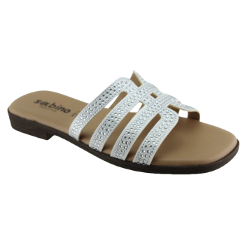 Sabino Shoes Γυναικεία Σανδάλια Δέρμα Γ-1106-01 Πάγος