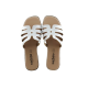 Sabino Shoes Γυναικεία Σανδάλια Δέρμα Γ-1106-01 Πάγος
