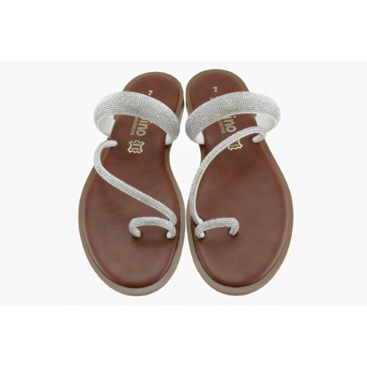 Sabino Shoes Γυναικεία Σανδάλια Δέρμα Γ-3509-5 Ασημί Sabino Shoes Γυναικεία Σανδάλια Δέρμα Γ-3509-5 Ασημί