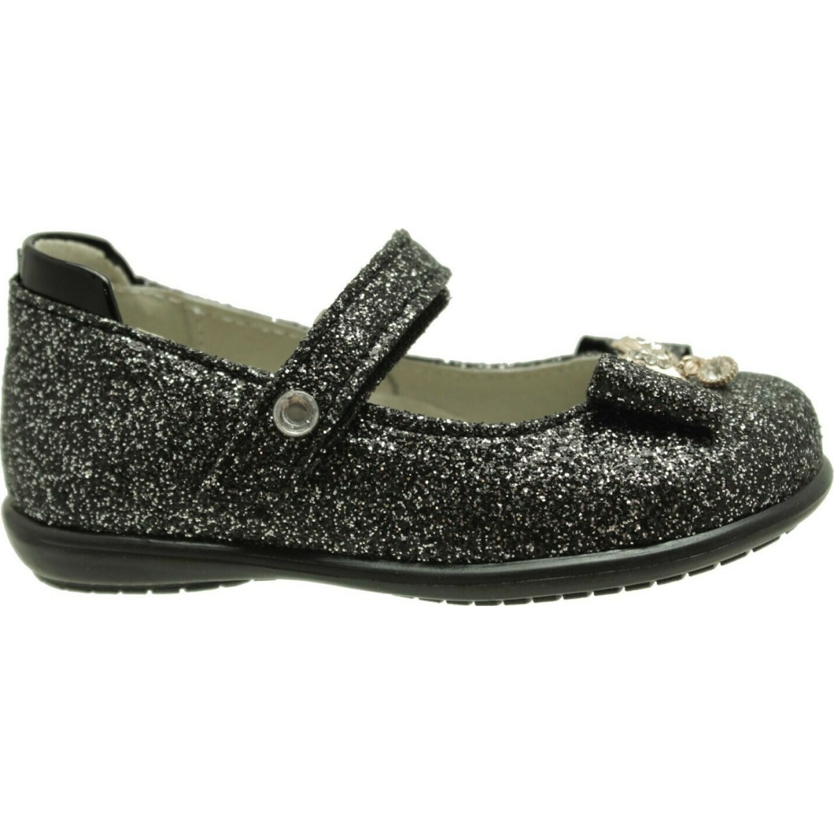Scarpy Παιδικές Μπαλαρίνες 500 Ανθρακί Glitter