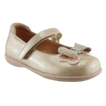 Scarpy Παιδικές Μπαλαρίνες 504-AK26 Nude Glitter