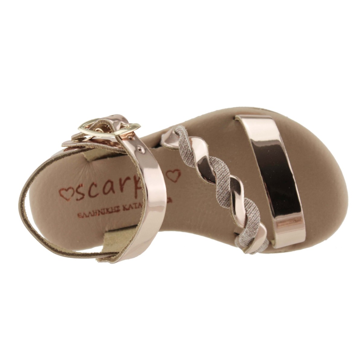 Scarpy Παιδικά Πέδιλα Δέρμα 591-AK22 Χαλκός Scarpy Παιδικά Πέδιλα Δέρμα 591-AK22 Χαλκός