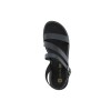 Stefania Γυναικεία Πέδιλα Flatforms Δέρμα 0313 Μαύρο
