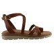 Stefania Γυναικεία Πέδιλα Flatforms Δέρμα 0345 Μαύρο