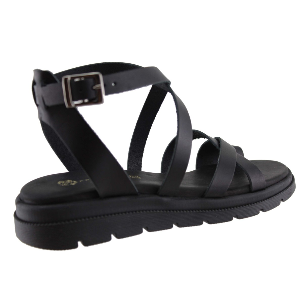 Stefania Γυναικεία Πέδιλα Flatforms Δέρμα 0345 Μαύρο Stefania Γυναικεία Πέδιλα Flatforms Δέρμα 0345 Μαύρο