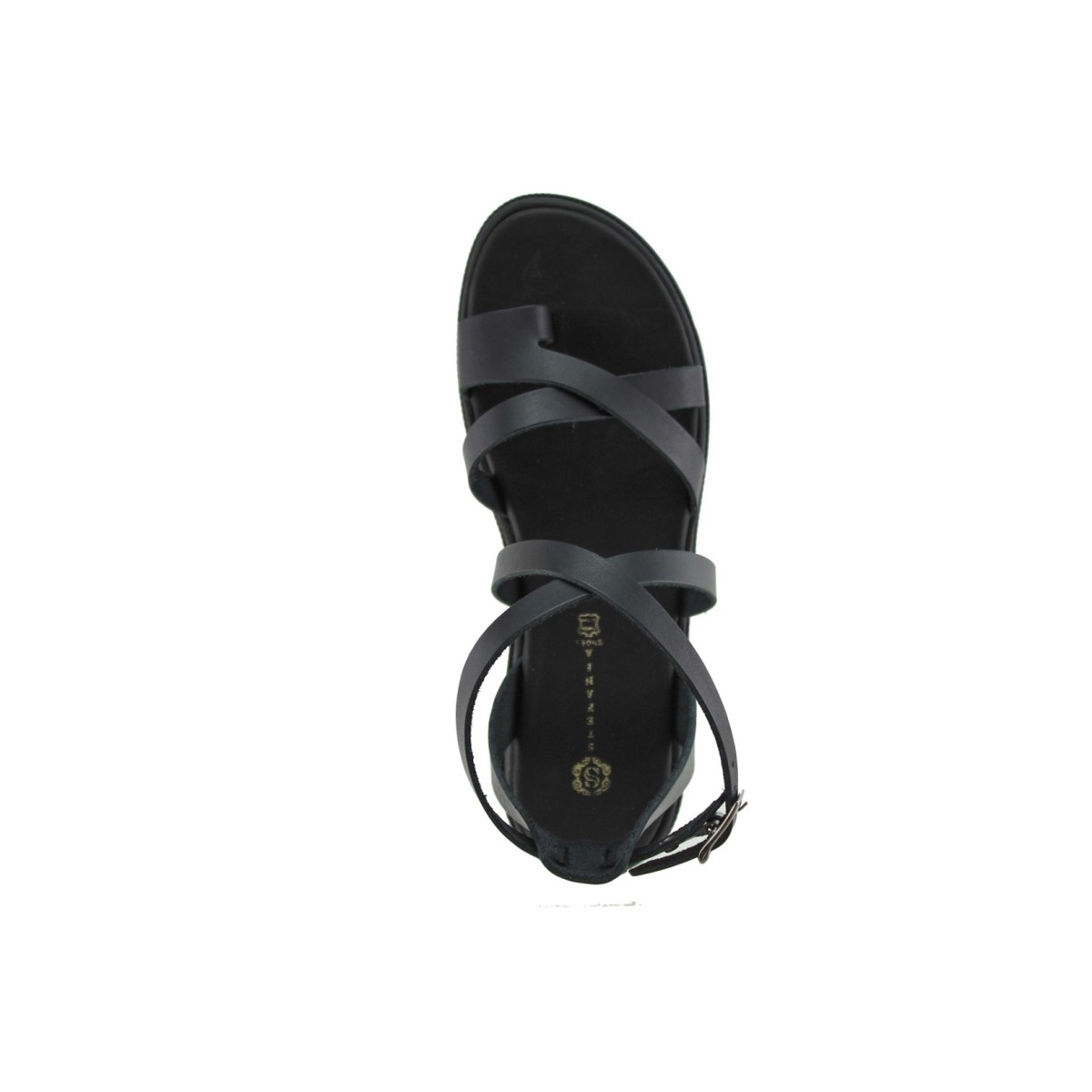 Stefania Γυναικεία Πέδιλα Flatforms Δέρμα 0345 Μαύρο Stefania Γυναικεία Πέδιλα Flatforms Δέρμα 0345 Μαύρο