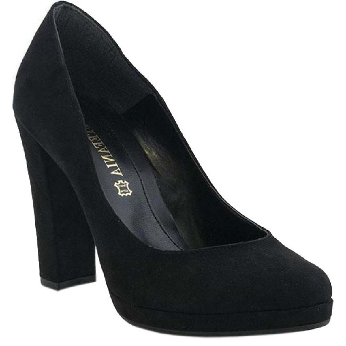 Stefania Γυναικείες Γόβες 1024 Μαύρο Suede Stefania Γυναικείες Γόβες 1024 Μαύρο Suede