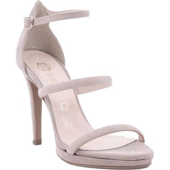 Stefania Γυναικεία Πέδιλα 1500 Πούδρα Suede