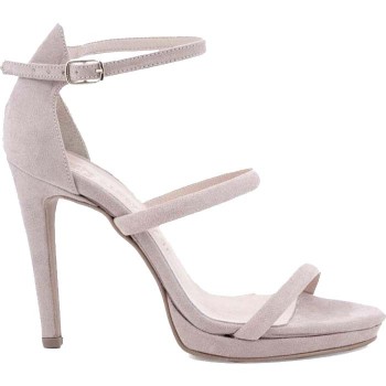 Stefania Γυναικεία Πέδιλα 1500 Πούδρα Suede