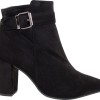 Stefania Γυναικεία Μποτάκια 2012 Μαύρο Suede