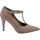 Stefania Γυναικείες Γόβες 718 Nude Suede 