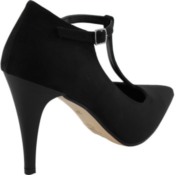 Stefania Γυναικείες Γόβες 718 Μαύρο Suede