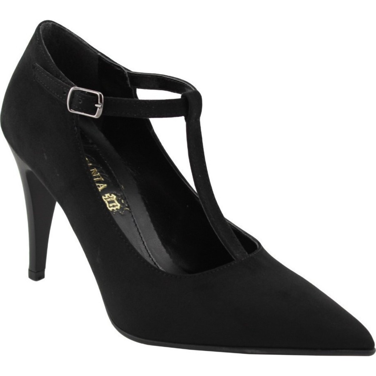 Stefania Γυναικείες Γόβες 718 Μαύρο Suede