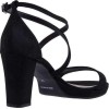 Stefania Γυναικεία Πέδιλα 352 Μαύρο Suede