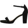 Stefania Γυναικεία Πέδιλα 390 Μαύρο Suede